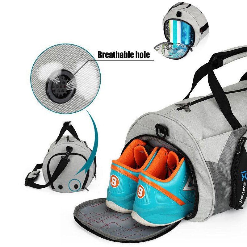 Hot Outdoor Waterproof Men Sports Gym Bag With Shoes Pocket For Training Fitness Shoulder Bag Women Travel Yoga Handbag