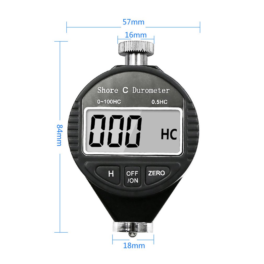 Digital Shore Hardness Meter Durometer Digital Hardness Tester Shore 0-100H A/C For Plastic Leather Rubber Multi-resin