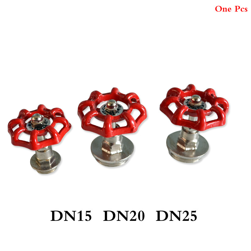 LOFT Cast iron valve handle gate valve ball valve red hand wheel DN15 DN20 DN25 shutoff value Decorative water pipe fittings