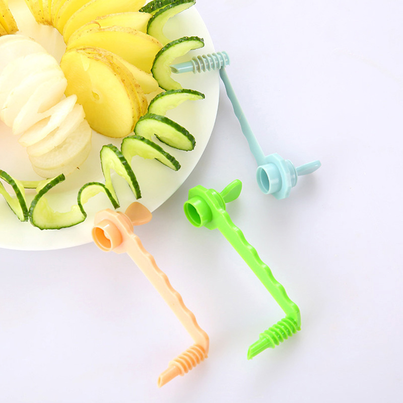 Kitchen Accessories Creative Vegetable Potato Carrot Spiral Slicers Potato Chips Cutter Vegetable Carved Flowers Kitchen Tools