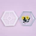 Round Flower Heart Hexagon Coaster Resin Mold Silicone Mould For Jewelry Making DIY UV Epoxy Resin Casting Molds Jewelry Tools
