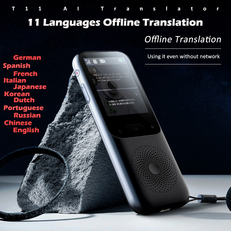 138 Languages T11 Portable Smart Voice Translator Real-time Multi-Language Speech Interactive Offline Translator Business Travel