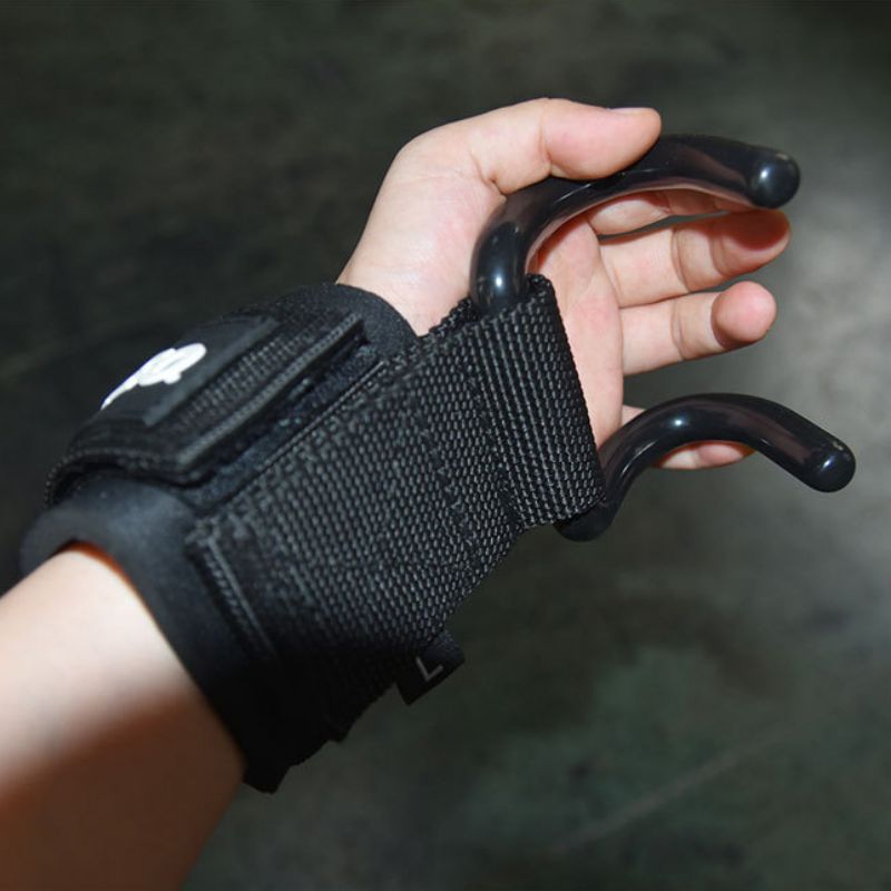 2pcs 2-in-1 Adjustable Wrist Support Fitness Gloves Thicken Sleeve Strap Gym Weight Lifting Dead Lift Pull-up Accessory