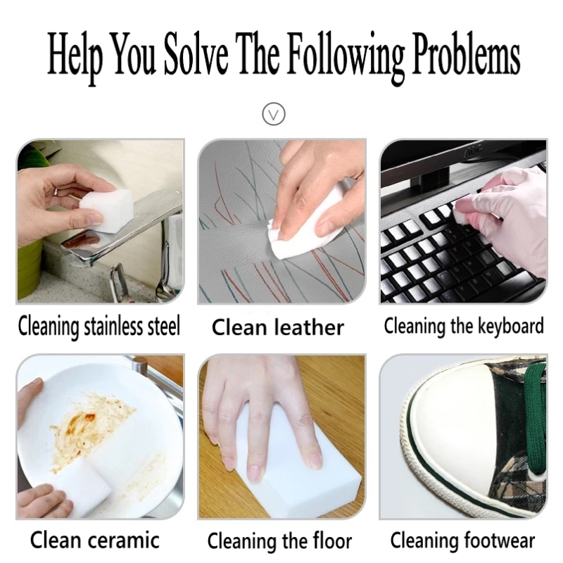 100/50/20/10Pcs Magic Sponge Eraser Melamine Cleaner for Kitchen Office Bathroom Cleaning Dish Cleaner Sponges 10*6*2cm