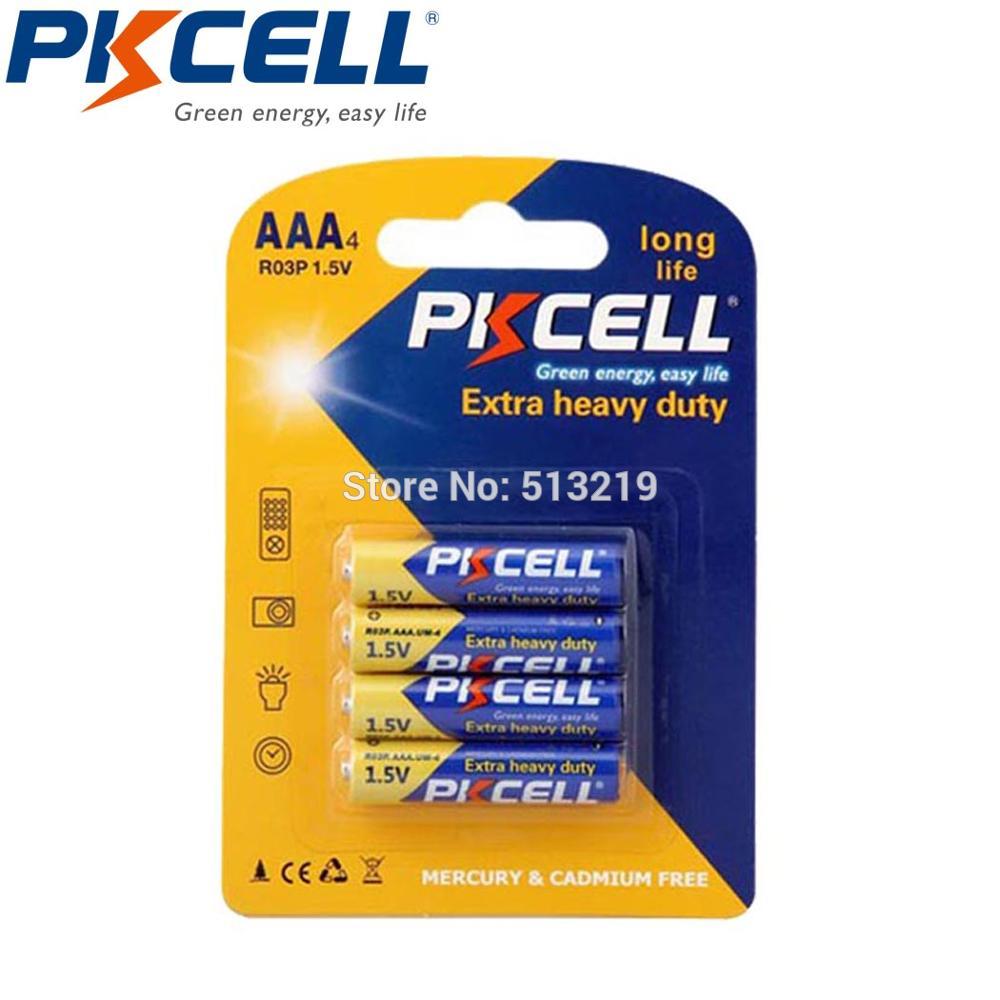 8PCS PKCELL AAA Battery 1.5V Dry primary battery R03P AM4 UM-4 Temperature Measurement MeterHeavy Duty 3A Bateries