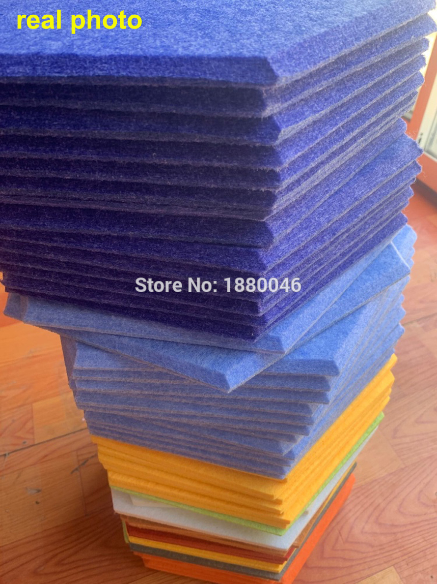 2020 NEW Hexagon acoustic panels 10pcs/pack acoustic treatment panels Eco-friendly Polyester Material acoustic wall panels