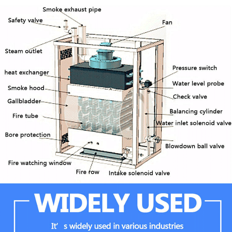 Modular type energy saving and environmental protection gas steam generator safe industrial gas steam boiler