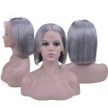 Gray 13x4 lace front bob wig