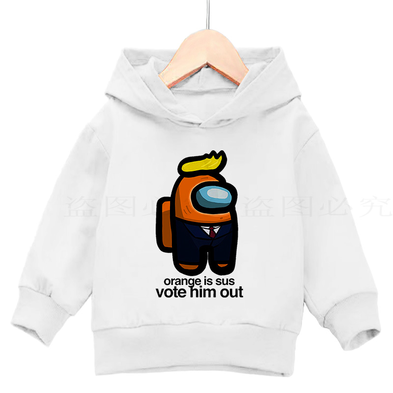 Among us, boys autumn sweatshirts 3-14 years old girls' top anime and game print clothing kids casual dinner sweaters