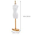 6pcs Doll Model Stand Doll Dress Mannequin Display Stand Mini Model Holder Home Decor DIY Women Doll Garment