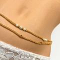 simple sexy creative colorful rice Bead Belt Body Chain Women Summer Sexy Waist Chain Charms chain stretch line Waistband Belts