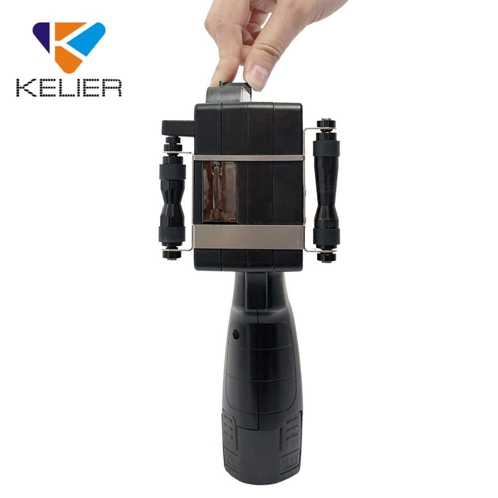 Kelier H7 Portable Thermal Label Handheld Inkjet Printer Glass Portable Expiry Print 1mm-12.7mm