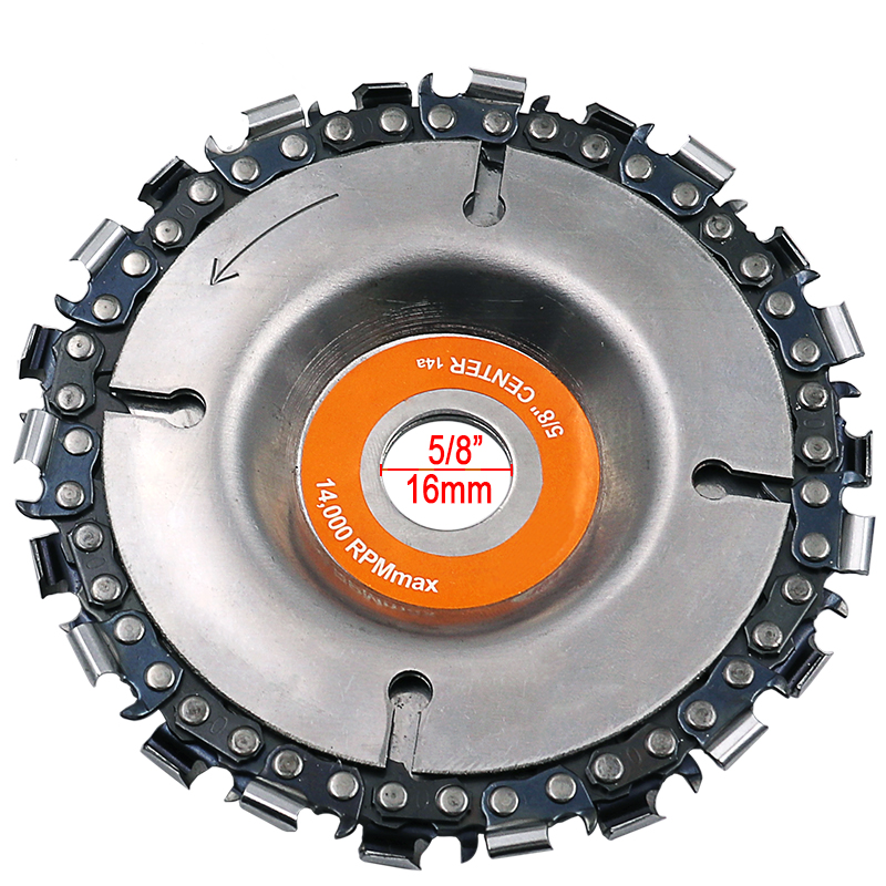 4 Inch Grinder Disc and Chain 22 Tooth Fine Cut Chain Set For 100mm Angle Grinder
