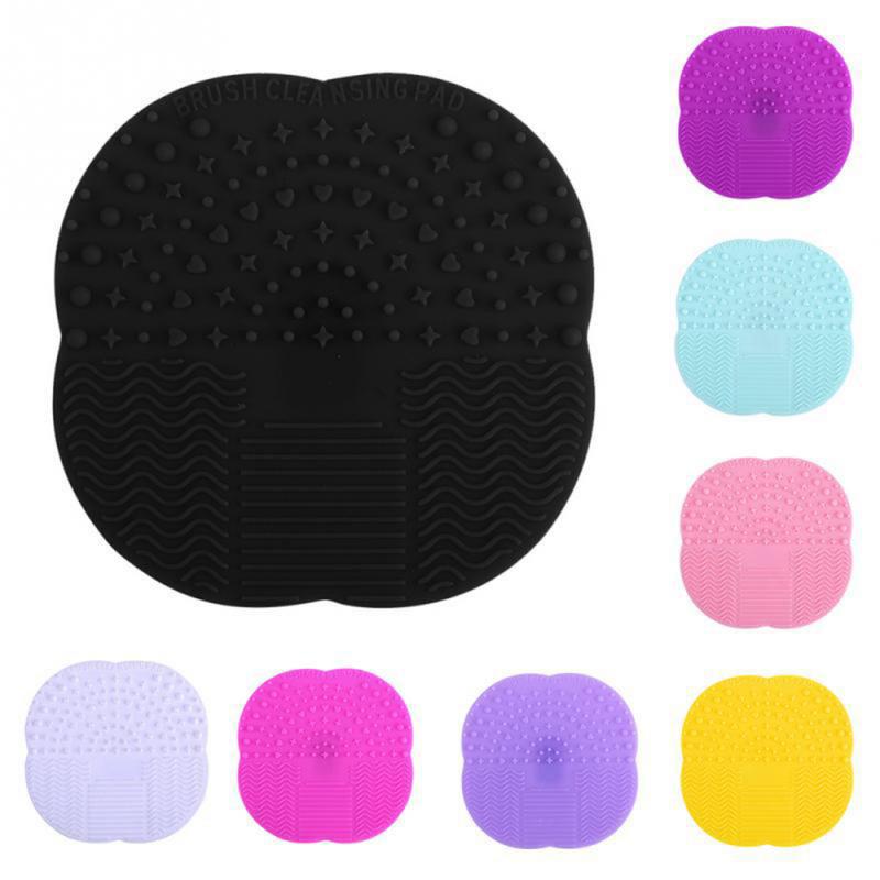 1PC Silicone Makeup Brush Cleaner Pad Make Up Washing Brush Gel Cleaning Mat Hand Tool Foundation Makeup Brush Washing Clean Kit