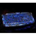 ZUOYA Gaming Keyboard Russian/English LED 3-Color M200 Breathing Backlit USB Wired Colorful Waterproof Game Keyboard