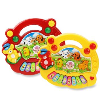 Electronic Instrument Children Developmental 2 Colors Early Learning Music Piano Animal Farm Baby Kids Educational Toy