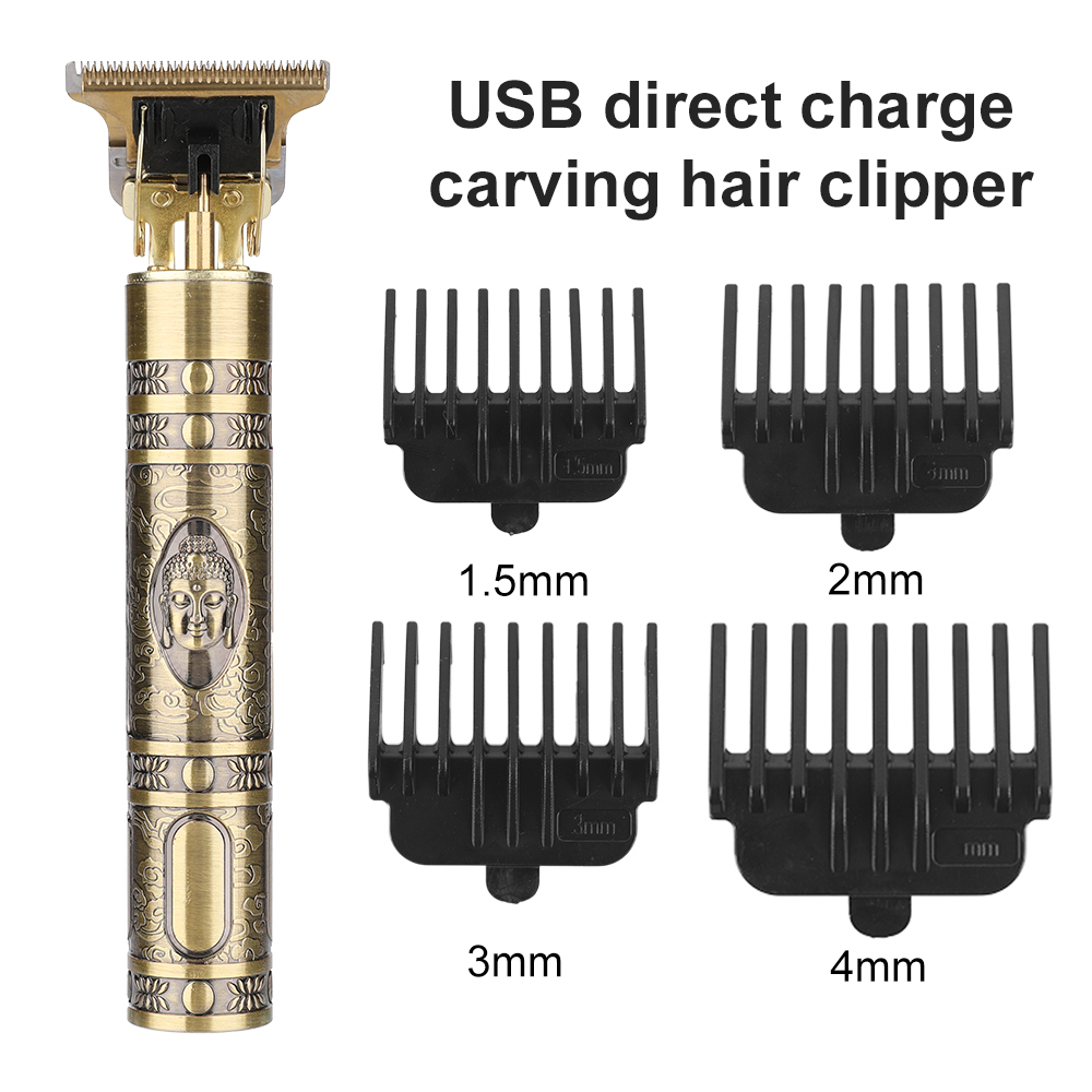 Men's Hair Trimmer Clipper+1Pcs Replaced Hair Cutter head 0mm Baldheaded Cutter Beard Shaving Precision Hair Cutting Machine
