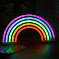 New Rainbow Neon Sign LED Rainbow Light Lamp Wall Decor For Girls Bedroom Christmas Neon Bulb Tube Rainbow Decor For Party Home