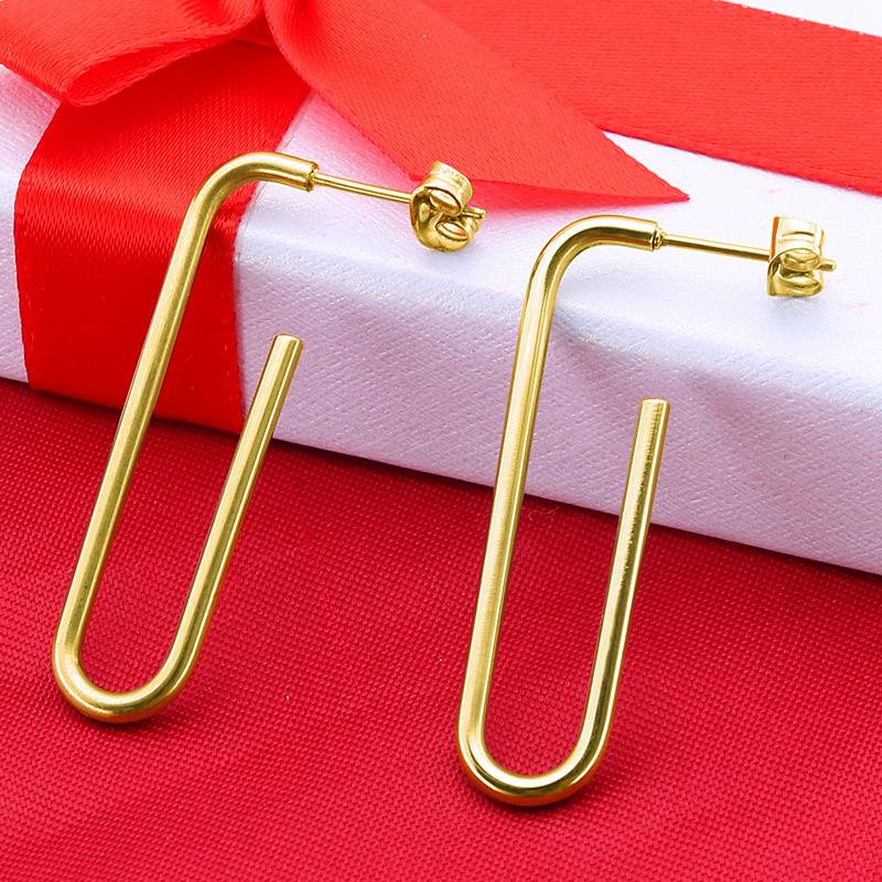 1Pc 316L Titanium Steel Statement hook Dangle Earrings Cool Men Women Drop Earring Exquisite Punk Jewelry Wholesale Gifts