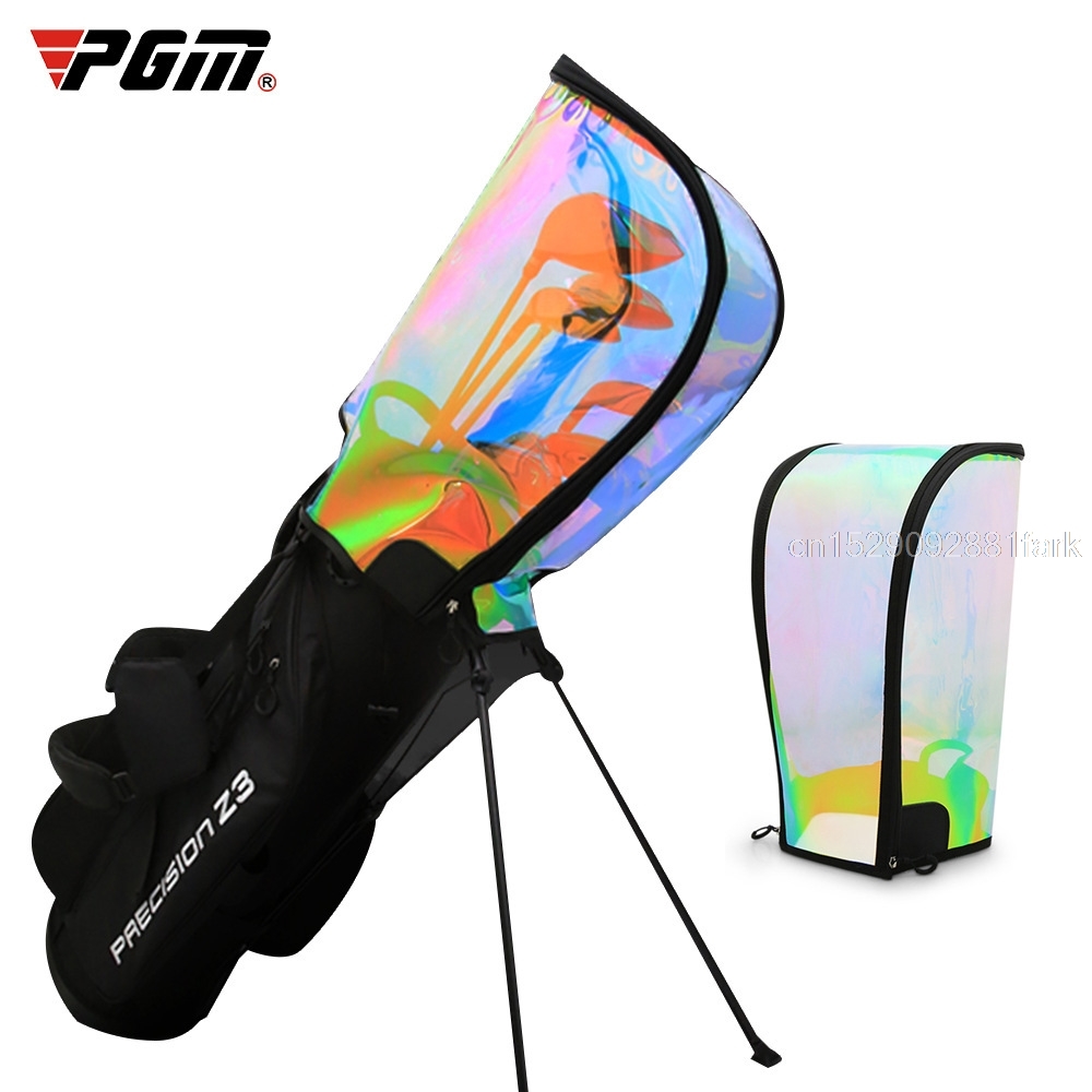 PGM Golf Bag Rain Cover Waterproof Hood Protection Lightweight Club Bags Raincoat Transparent Colorful Protector Supplies