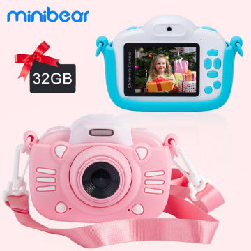 Minibear Children Camera For Kids Digital Camera For Children 1080P HD Video Camera Toy For Children Birthday Gift For Girl Boys