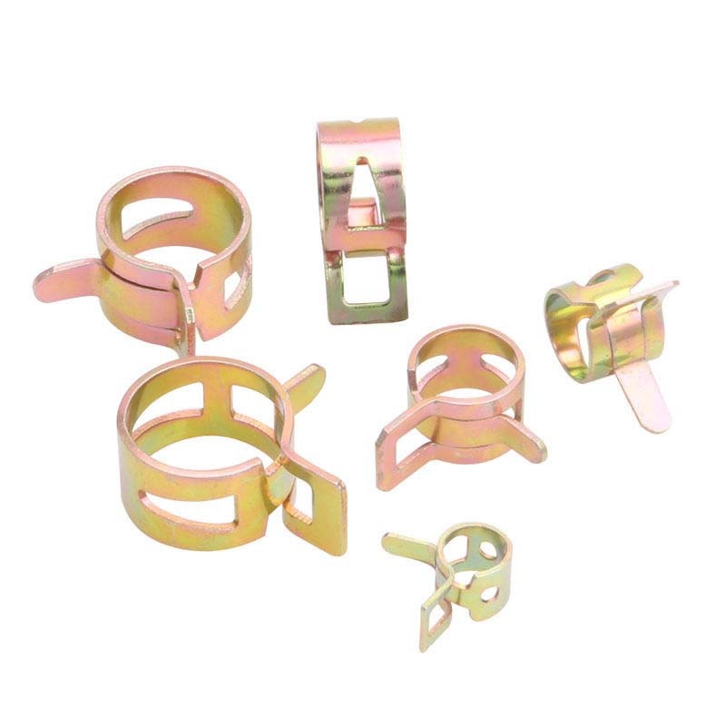 60Pcs 6 Sizes Car Auto Spring Clip Fuel Oil Water Hose Pipe Tube Clamp Fastener Cooling Systems Vacuum Oil Water Hose
