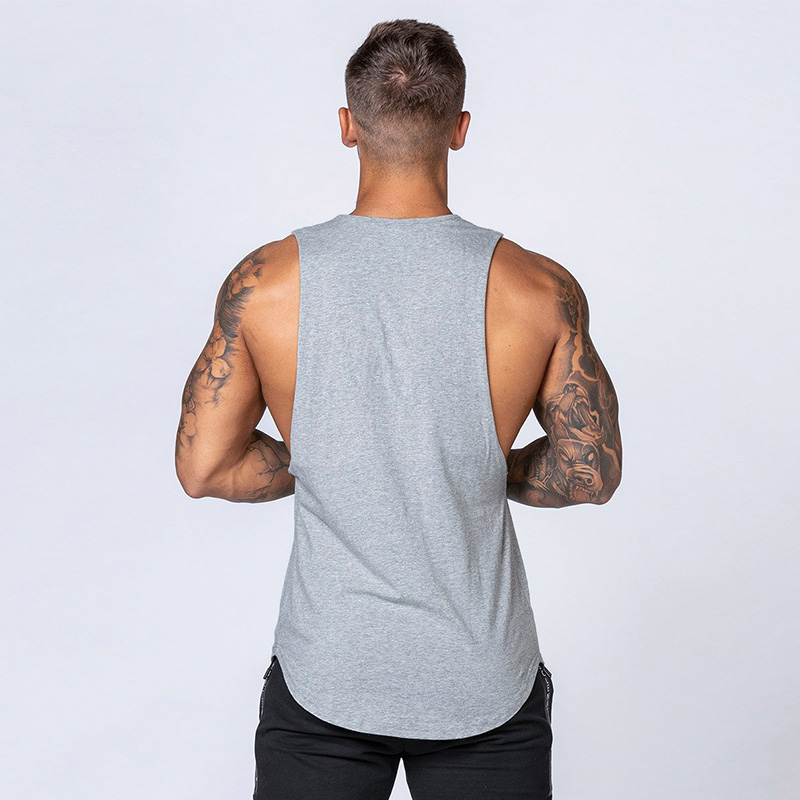New Workout Men's Tank Top Muscle Sleeveless Sportswear Undershirt Gym Stringer Vest Clothing Bodybuilding Mesh Fitness Singlets