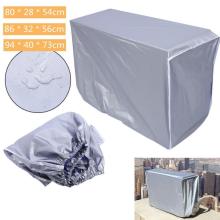 Waterproof Outdoor Air Conditioning Cover Polyester Air Conditioner Cleaning Cover Washable Anti-dust Anti Cleaning Cover