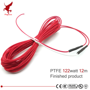 F12K 12m 122watt carbon fiber PTFE Flame retardant heating cable corrosion resistant heat wire radiation-free warm heat cable