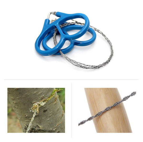 Outdoor Emergency Survive Saw Wire Mini Travel Camping Hiking Pocket Chain Saw Hand Tools Stainless Steel Wire Bamboo Cutter