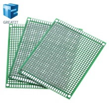 7x9cm PROTOTYPE PCB 7*9cm panel double coating/tinning PCB Universal Board double Sided PCB 2.54MM board Green