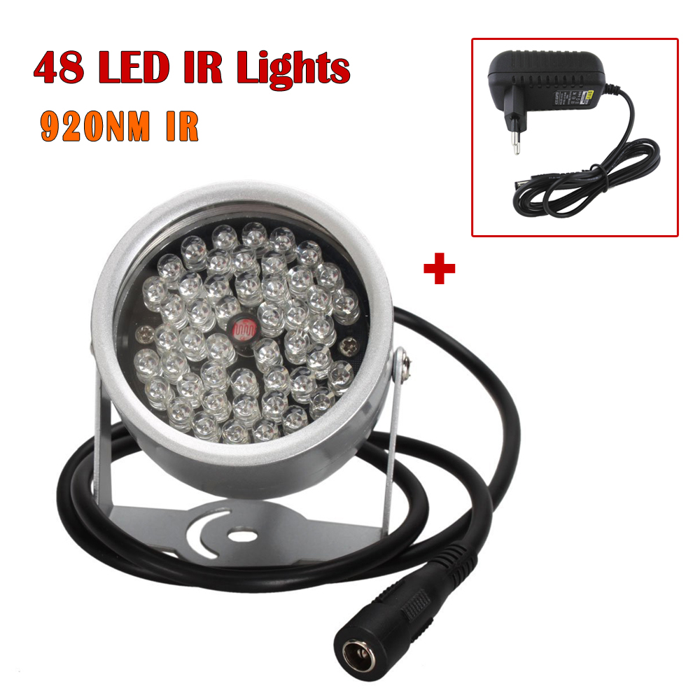 48 LED IR illuminator Light 940NM infrared Night Vision metal waterproof Fill Light For CCTV Security Camera Fill light