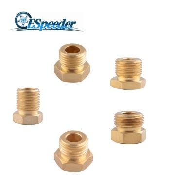 ESPEEDER 1/8NPT Sump Plug Fitting Adapter Sensor Gauge Oil Temprature 1pcs Transition Joint X Matric Thread-Bras Brass M18*1.5