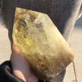 Big size Natural Smokey Citrine Quartz Obelisk Crystal Wand Point Healing 1.5kg