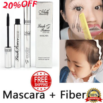 4D Silk Fiber Eyelash Mascara Extension Makeup Waterproof Kit Eye Lashes Black