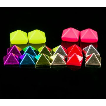 50/100PCS Plastic Sharp Colorful Square Garment Rivet Studs For Bag Hat Jeans Shoes Leather Carft Chocker Wrap Belt Accessories