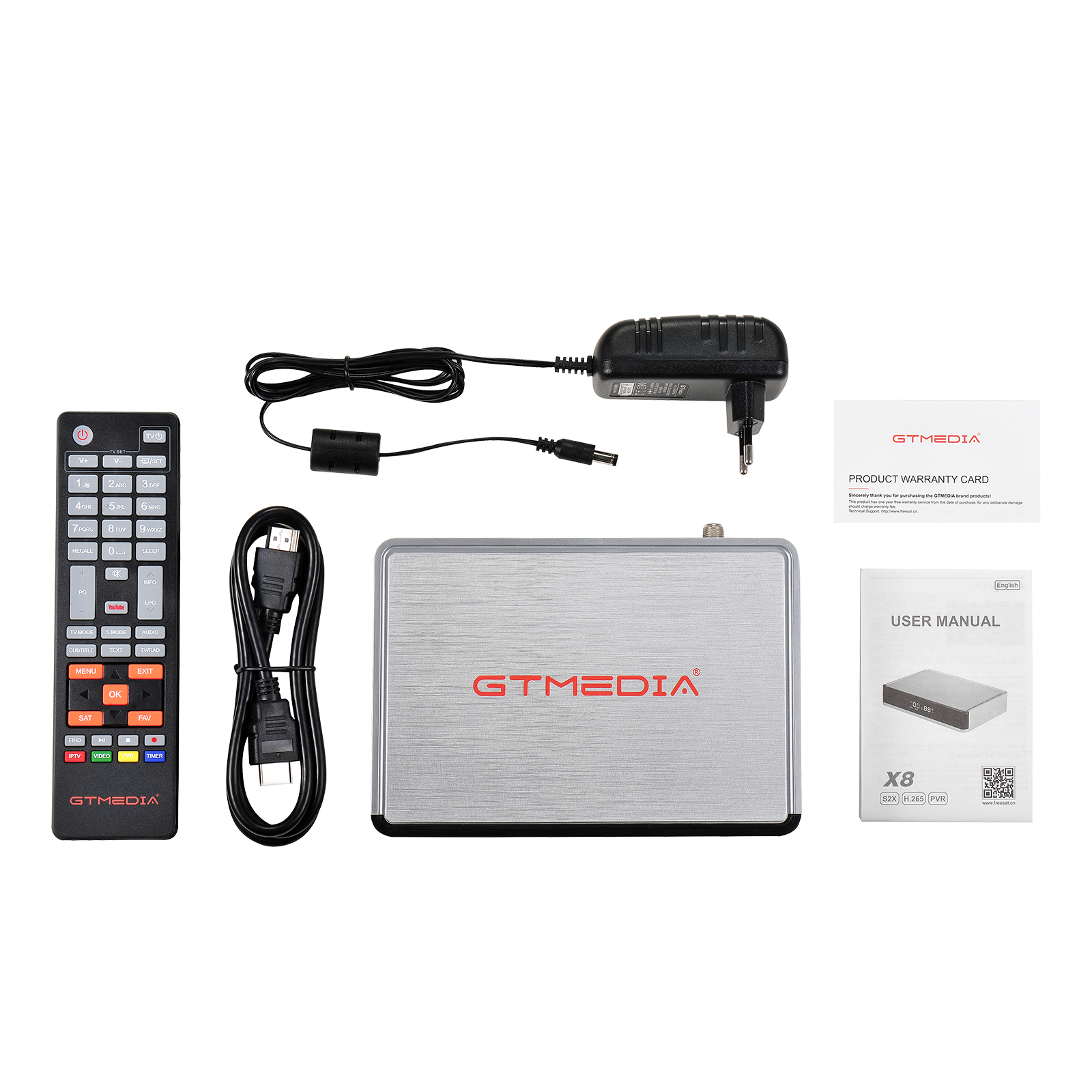 New GTmedia X8 DVB-S/S2/S2X Satellite TV Receiver Bulti in wifiSupport Europe T2MI ACM VCM Satellite Receptor Decoder