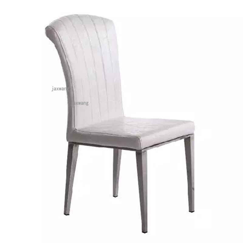 Light Luxury Stainless Steel Dining Chairs Fashion Simple Hotel Chair Home Living Room Furniture Nordic Dining Room Chairs