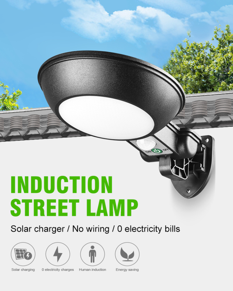 LED Solar Gutter Lights Human Body Induction Lamp Outdoor Wall Pathway Lamp Solar Lamps Outdoor Lighting