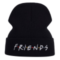 letter FRIENDS Beanies hat cotton flexible soft warm fashion winter hats for ski friendship knitted Skullie cap