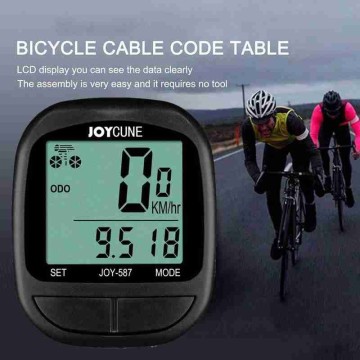 Bicycle Computer Code Table Mtb Road Bike Wired Waterproof Odometer Stopwatch Digital LCD Cycling Accessories Bicycle Computer