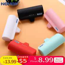 NOHON Mini Type USB C Power Bank 3000mAh Fast Charge Pocket Wireless Powerbank For Xiaomi Huawei USB-C Portable Charger Battery