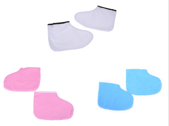 1Pair Professional Mini SPA Pedicure Sock Exfoliating Socks Paraffin Wax Protection Leg Foot Gloves For Warmer Wax Heater