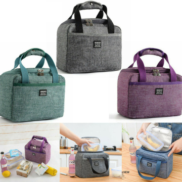 2020 Portable New Thermal Insulated Lunch Box Tote Cooler Handbag Bento Pouch Dinner Container School Food Storage Bags