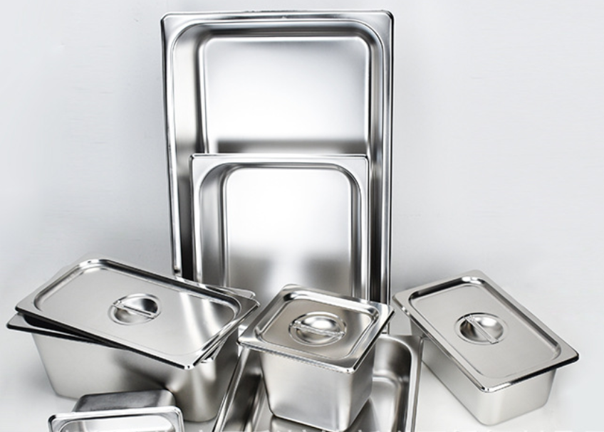 stainless steel self-service square basin.