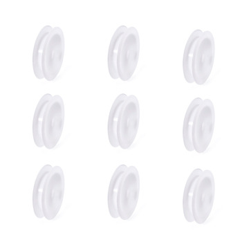 50pcs 67~69x14mm White Plastic Empty Spools Thread Bobbins for Wire Cord Ends Sewing String Tools Sets Hole: 10.5mm