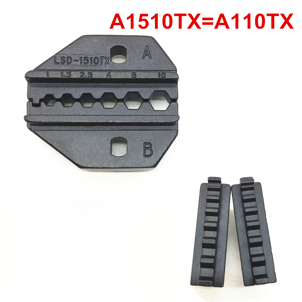 Crimping die set A110TX for non-insulated connectors cable lugs terminal 22-8AWG 1-10mm2