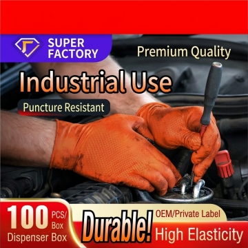 Diamond Disposable Nitrile Gloves for Industrial Use