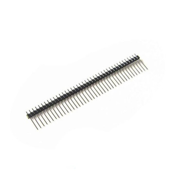 20pcs straight 40 Pin 1x40 Single Row Male 2.54 Breakable Pin Header Connector Strip for Arduino Black