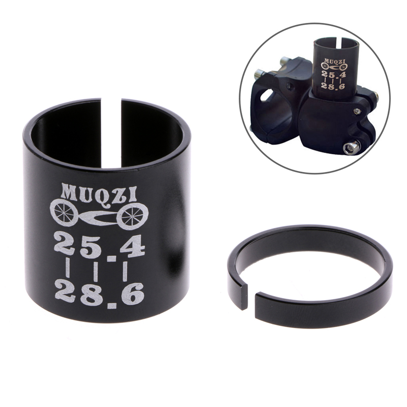 Bike Bicycle Stem Shim 25.4 to 28.6mm Bike Bicycle Ahead Stem Shim Reducer Conversion Variable Ring Set